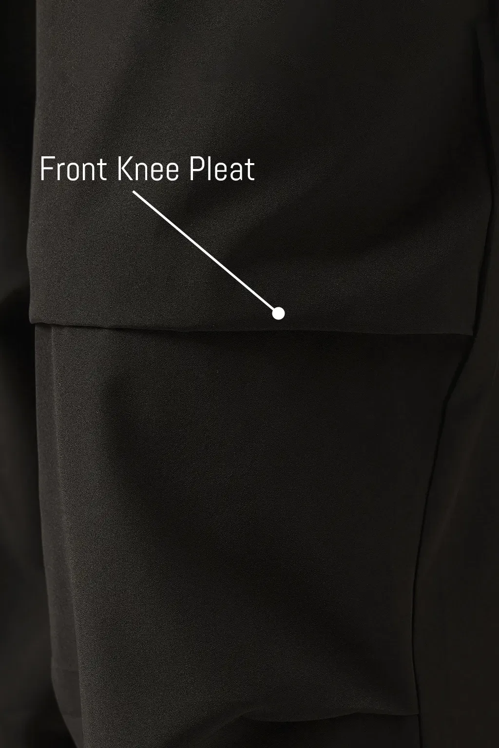 Comfort-Fit Active Track Pants in Black image 2
