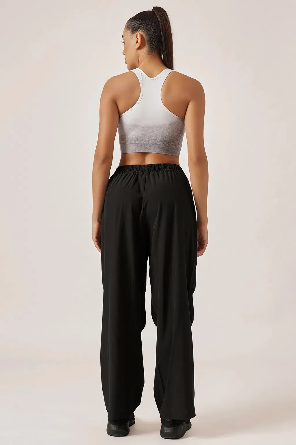 Comfort-Fit Active Track Pants in Black image 5