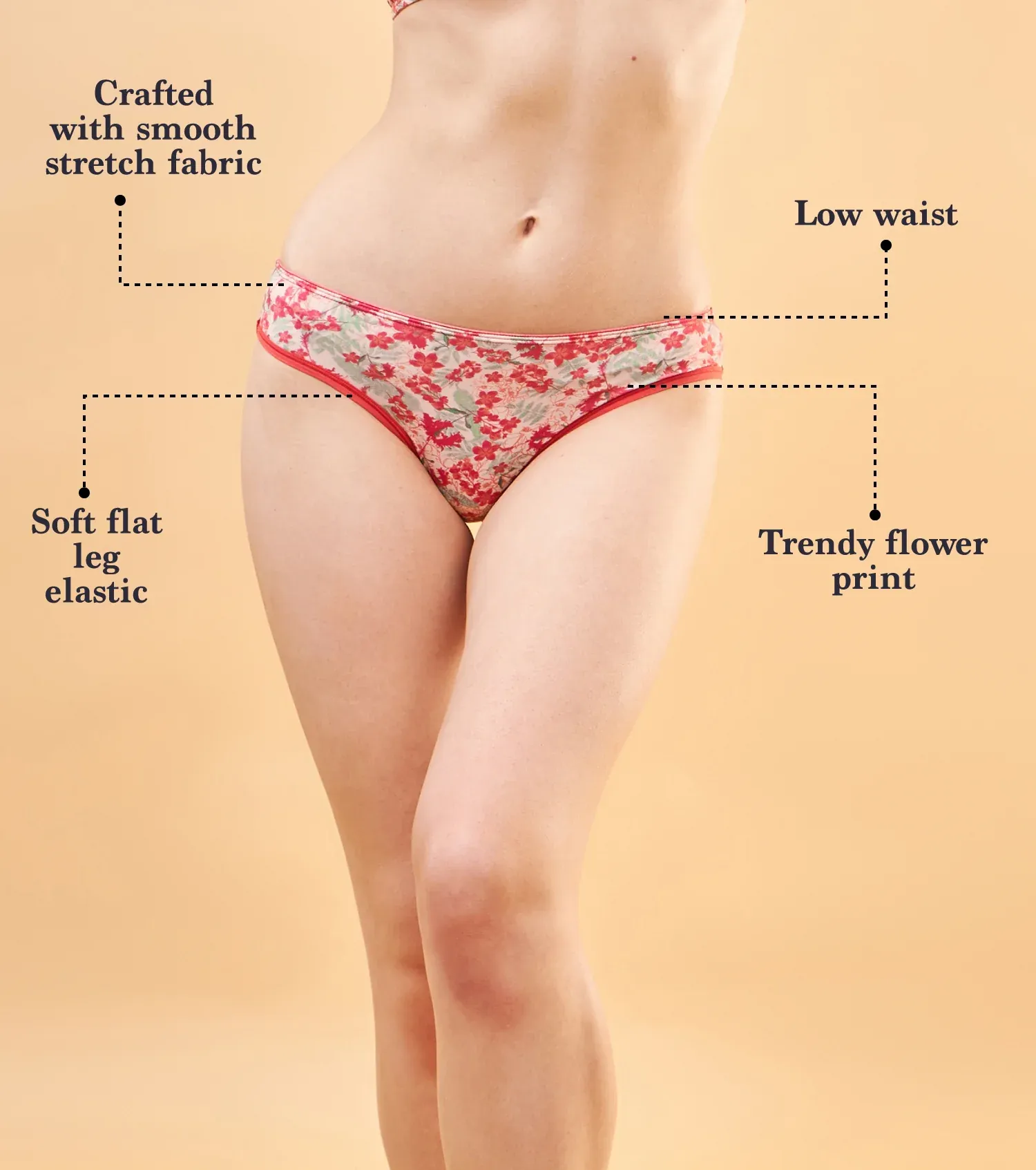 Enamor P000 Low Waist Women Hipster Multicolor Panty image 8
