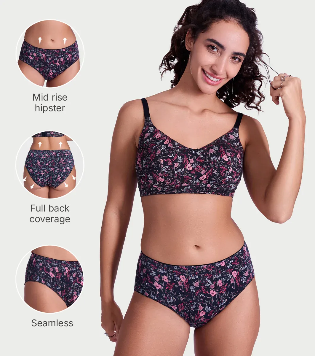Enamor P177 Ultimate Softness Modal Hipster Panty for Women - Mid Wais image 4