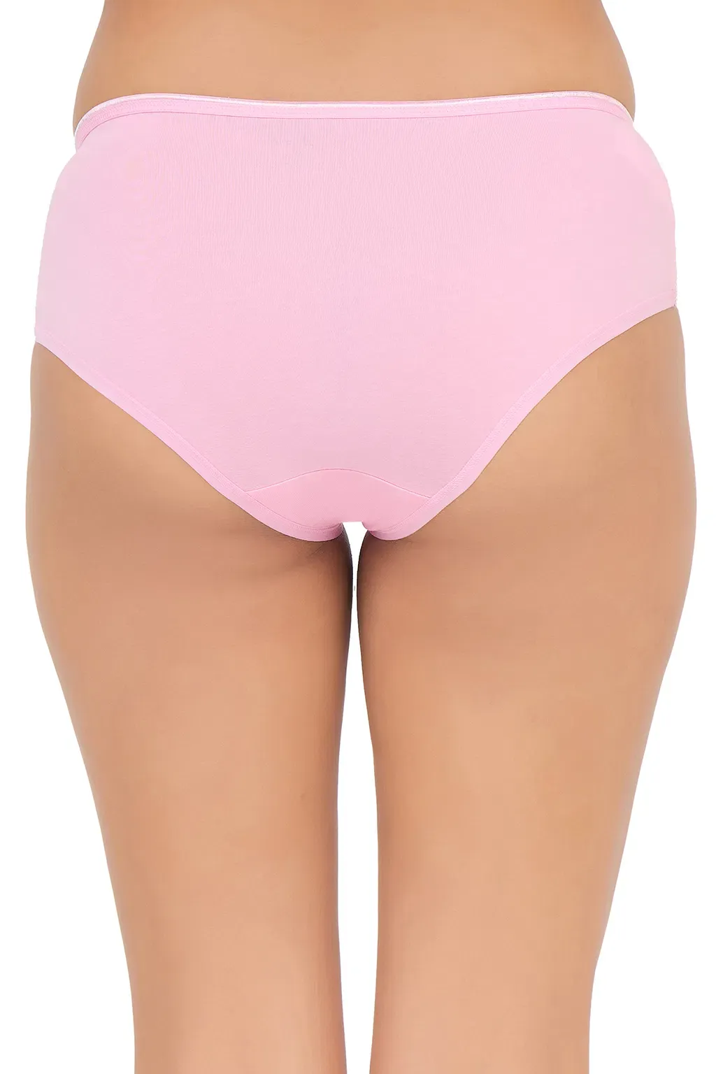 Pack of 3 Mid Waist Hipster Panty with Lace Wings - Cotton